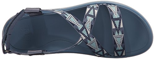 Teva Terra-Float Livia, Heels Sandals Mujer, Azul (Mosaic Vintage Blue-Mvblmosaic Vintage Blue-Mvbl), 41 EU