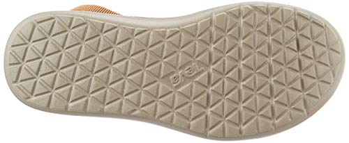 Teva Voya Strappy Leather, Sandalias de Punta Descubierta Mujer, Marrón (Chipmunk CPM), 36 EU