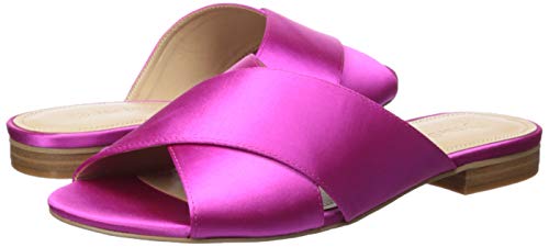 The Drop Bristol Sandalias planas con tiras cruzadas, Fucsia, 7.5 (US) 38 (EU)