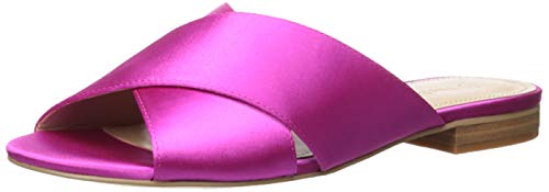 The Drop Bristol Sandalias planas con tiras cruzadas, Fucsia, 7.5 (US) 38 (EU)