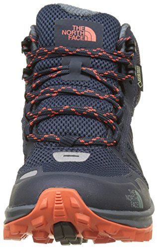 The North Face Litewave Fastpack Mid Gore-Tex, Botas de Senderismo Mujer, (Urban Navy/nastrtium Orange), 37.5 EU