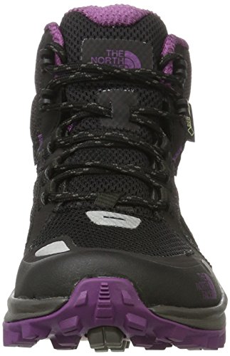 The North Face Litewave Fastpack Mid GTX, Botas de Senderismo Mujer, (Black/Wood Violet), 39.5 EU