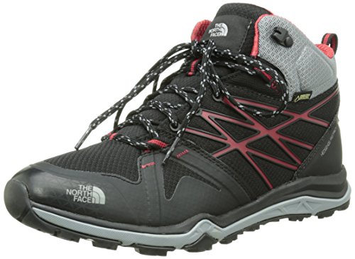 The North Face M Hedgehog Fastpack Lite Mid GTX, Botas de Senderismo Hombre, Negro/Rojo, 42