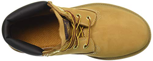 Timberland 6 Inch Classic (Toddler), Botas Unisex-Niños, Amarillo Wheat Nubuck, 22 EU