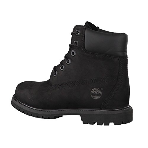 Timberland 6 Inch Premium Waterproof, Botas Chukka Mujer, Negro Black Nubuck, 38 EU