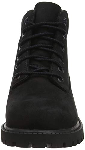 Timberland 6-Inch Premium WP, Botas Clasicas Unisex Niños, Negro (Black Nubuck), 38 EU