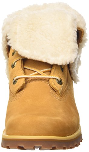 Timberland 6 Inch Waterproof Shearling (Junior), Botas Unisex Adulto, Amarillo Wheat Nubuck, 40 EU