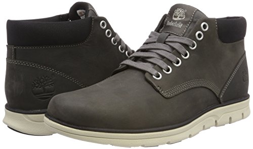 Timberland Bradstreet Leather Sensorflex, Botas Chukka para Hombre, Gris Dark Grey Full Grain, 41 EU