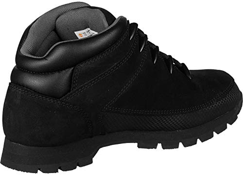 Timberland Euro Sprint Hiker, Botas para Hombre, Negro Black Nubuck, 43 EU