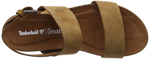 Timberland Malibu Waves 2 Band, Sandalias Mujer, Marrón Rust Nubuck, 36 EU