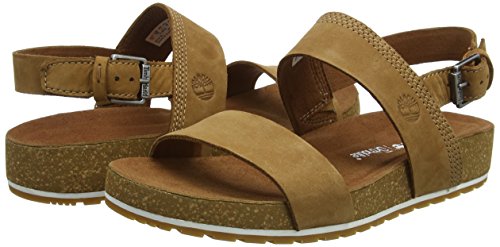 Timberland Malibu Waves 2 Band, Sandalias Mujer, Marrón Rust Nubuck, 36 EU