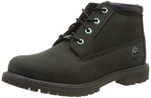 Timberland Nellie Double Waterproof, Zapatillas Chukka para Mujer, Verde (Dark Green Nubuck), 42 EU