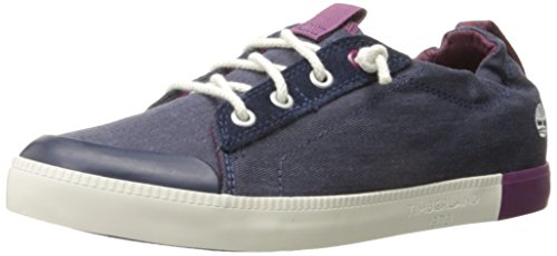 Timberland Newport Bay_Newport Bay Canvas Plain - Zapatillas Mujer, Azul - Blau (Black Iris), EU 37 (US 6)