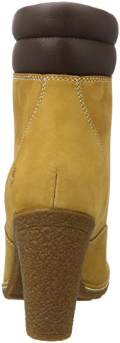 Timberland Tillston 6-Inch Double Collar, Botas Chukka Mujer, Amarillo Wheat Nubuck, 38 EU