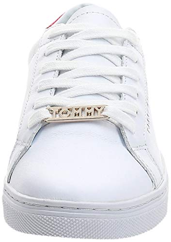 Tommy Hilfiger Essential Sneaker, Zapatillas Mujer, Blanco (RWB 020), 40 EU