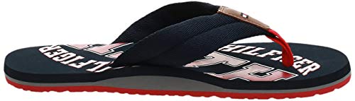 Tommy Hilfiger Essential TH Beach Sandal, Chanclas Hombre, Azul (Midnight 403), 46 EU