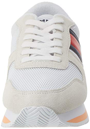 Tommy Hilfiger Flatform Runner Colour Sneaker, Zapatillas Mujer, Blanco (White Ybs), 40 EU