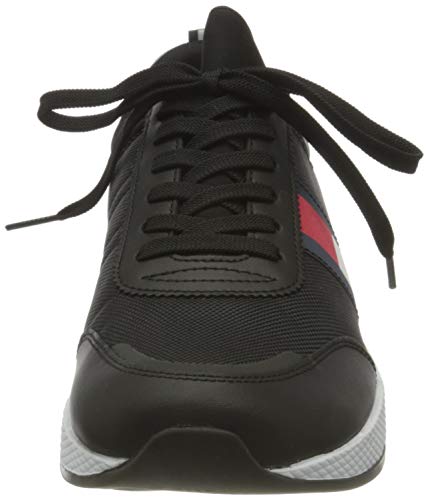 Tommy Hilfiger, Flexi Lycra Tommy Jeans Runner Hombre, Negro, 41 EU