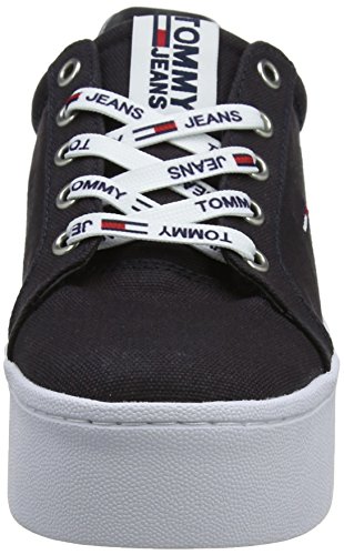 Tommy Hilfiger Tommy Jeans Flatform Sneaker, Zapatillas Mujer, Azul (Midnight 403), 40 EU