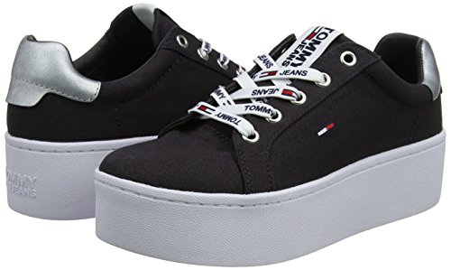 Tommy Hilfiger Tommy Jeans Flatform Sneaker, Zapatillas Mujer, Azul (Midnight 403), 40 EU