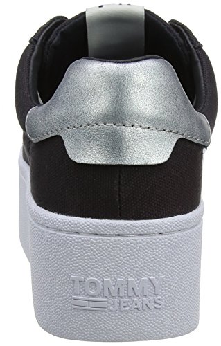 Tommy Hilfiger Tommy Jeans Flatform Sneaker, Zapatillas Mujer, Azul (Midnight 403), 40 EU