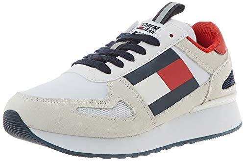 Tommy Hilfiger Wmns Lifestyle Runner, Zapatillas Mujer, Rojo (RWB 0kp), 40 EU