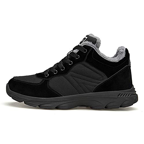 TORISKY Hombre Mujer Botas de Nieve Invierno Aire Libre Zapatos Impermeable Antideslizante Calientes Botines Planas 36-46EU(6919-BK39)