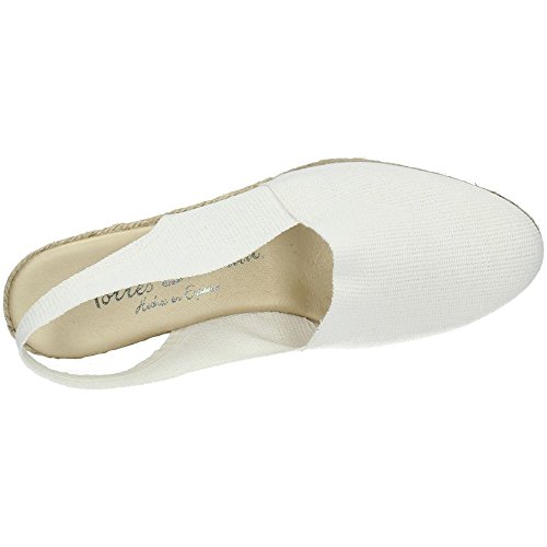 TORRES PELOTARI Zapatilla Blanca Mujer Alpargatas Blanco 38