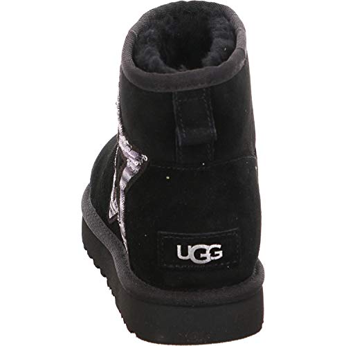 UGG Australia Classic Mini Star, Bota Mujer, Black, 38 EU