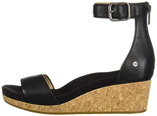 UGG Australia Zoe II, Sandalia para Mujer, Black, 38 EU