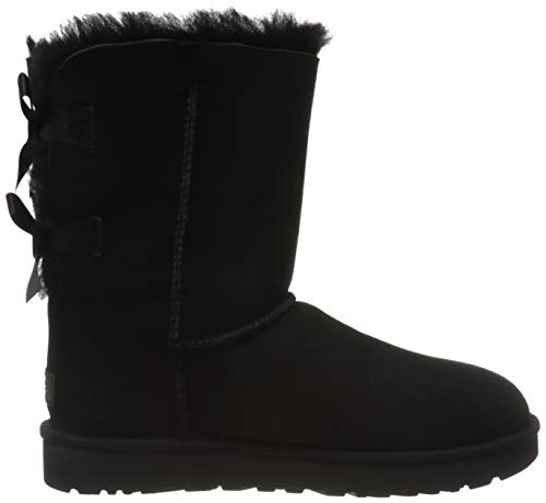 UGG Female Bailey Bow II Classic Boot, Black, 42 EU