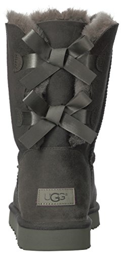 UGG Female Bailey Bow II Classic Boot, Grey, 39 EU