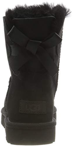 UGG Female Mini Bailey Bow II Classic Boot, Black, 4 (UK)