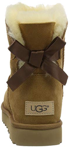 UGG Female Mini Bailey Bow II Classic Boot, Chestnut, 3 (UK)