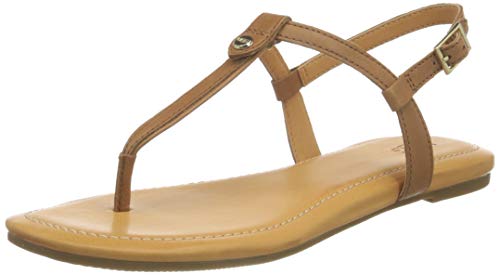 UGG W MADEENA, Sandalia Mujer, marrón (Tan Leather), 43 EU