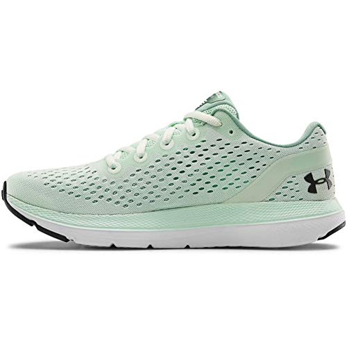 Under Armour Charged Impulse, Zapatillas De Running Mujer, Cristal de mar Azul/Blanco/Gris Azabache (402), 37.5 EU