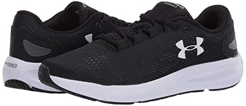 Under Armour Charged Pursuit 2, Zapatillas de Running Mujer, Negro (Black/White/White), 38.5 EU