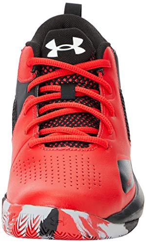 Under Armour Grade School Lockdown 5, Zapatillas de Baloncesto Unisex Adulto, Versa Rojo/Negro/Blanco (601), 39 EU