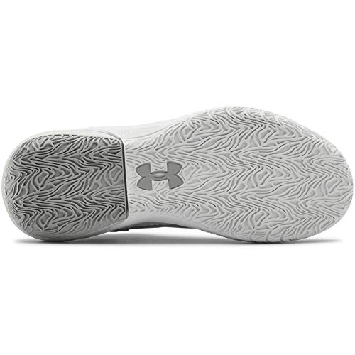 Under Armour HOVR Havoc 3, Zapatillas de Baloncesto, Blanco Halo Gris Metálico Plata 102, 35 1/3 EU