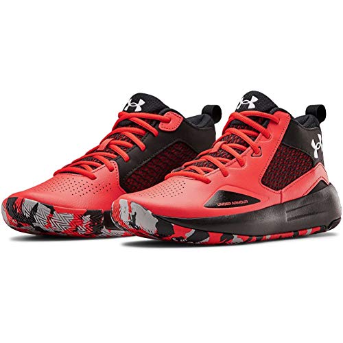 Under Armour Lockdown 5, Zapatillas de Baloncesto Unisex Adulto, Versa Rojo Negro Blanco 601, 43 EU