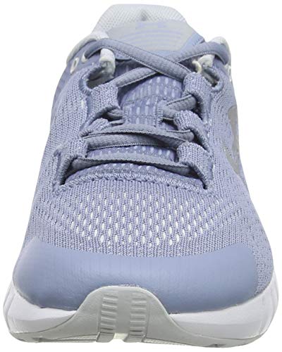 Under Armour Micro G Pursuit, Zapatillas para Correr de Carretera Mujer, Lavado Azul Blanco Metálico Plata 402, 39 EU