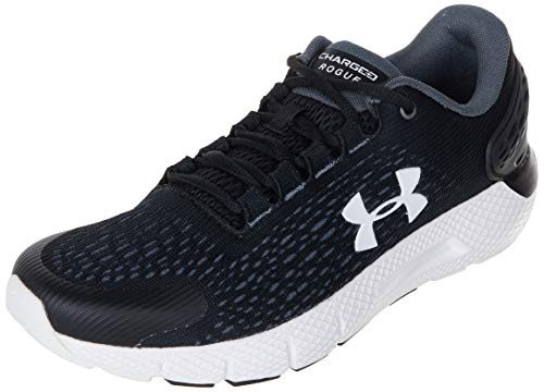 Under Armour UA GS Charged Rogue 2, Zapatillas para Correr, Calzado Deportivo De Calidad para Hombre Unisex Adulto, Negro (Black/Halo Gray/White), 38 EU