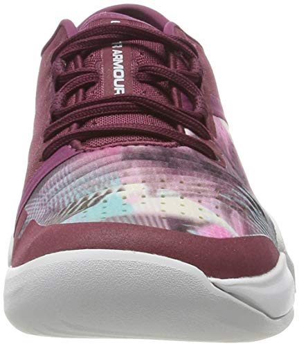 Under Armour UA W TriBase Reign PRNT, Zapatillas Deportivas para Interior Mujer, Morado (Level Purple/Halo Gray/Halo Gray (500) 500), 38 EU