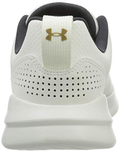 Under Armour W Essential, Calzado Deportivo Mujer, Onyx Blanco Onyx Blanco Metálico Oro Luster 102, 42 EU