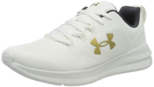 Under Armour W Essential, Calzado Deportivo Mujer, Onyx Blanco Onyx Blanco Metálico Oro Luster 102, 42 EU