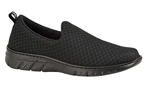 Valencia-Plus Negro Talla 41, Zapatilla de Trabajo para sanidad y hostelería Unisex certificada CE EN ISO 20347 Marca DIAN