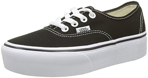 Vans Authentic Platform 2.0, Zapatillas para Mujer, Negro (Black Blk), 38.5 EU