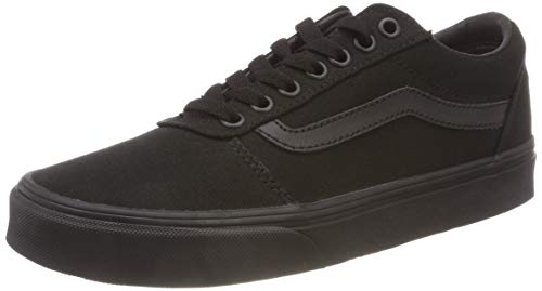 Vans Ward Canvas, Zapatillas para Hombre Negro (Canvas/Black 186) 43 EU