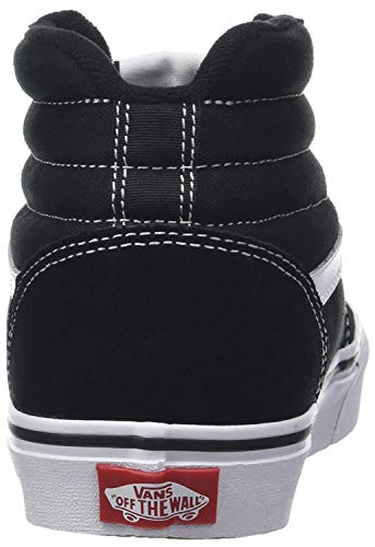 Vans Ward Hi, Sneaker Hombre, Negro (Suede/Canvas) Black/White C4R, 40.5 EU