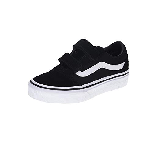 Vans Ward V-Velcro Suede, Zapatillas Unisex Adulto, Black/White Iju, 37 EU